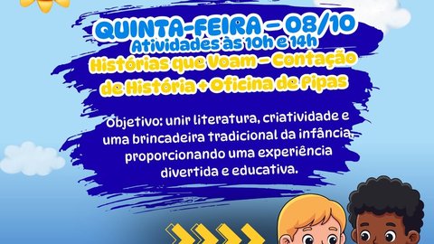 Histórias que Voam – Contação de História + Oficina de Pipas