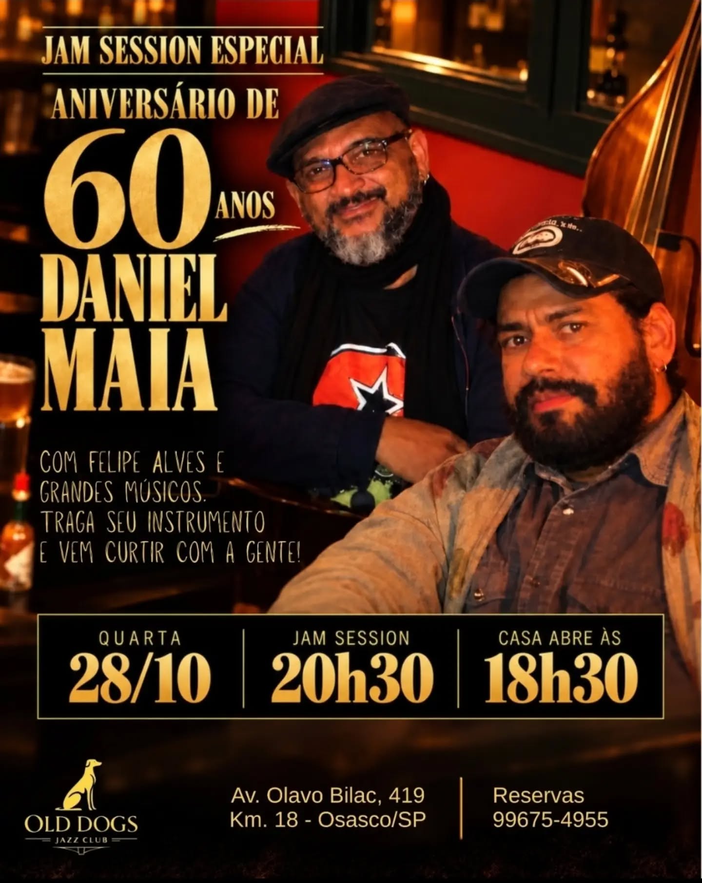 Jam Session Especial Aniversário de 60 Anos de Daniel Maia