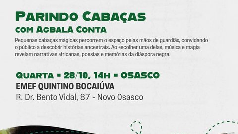 Parindo Cabaças com Agbalá Conta