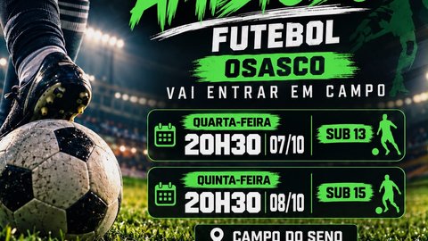 Amistoso de Futebol - Sub-15