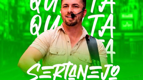 Quinta é dia de sertanejo com Gabriel Ferrazzy