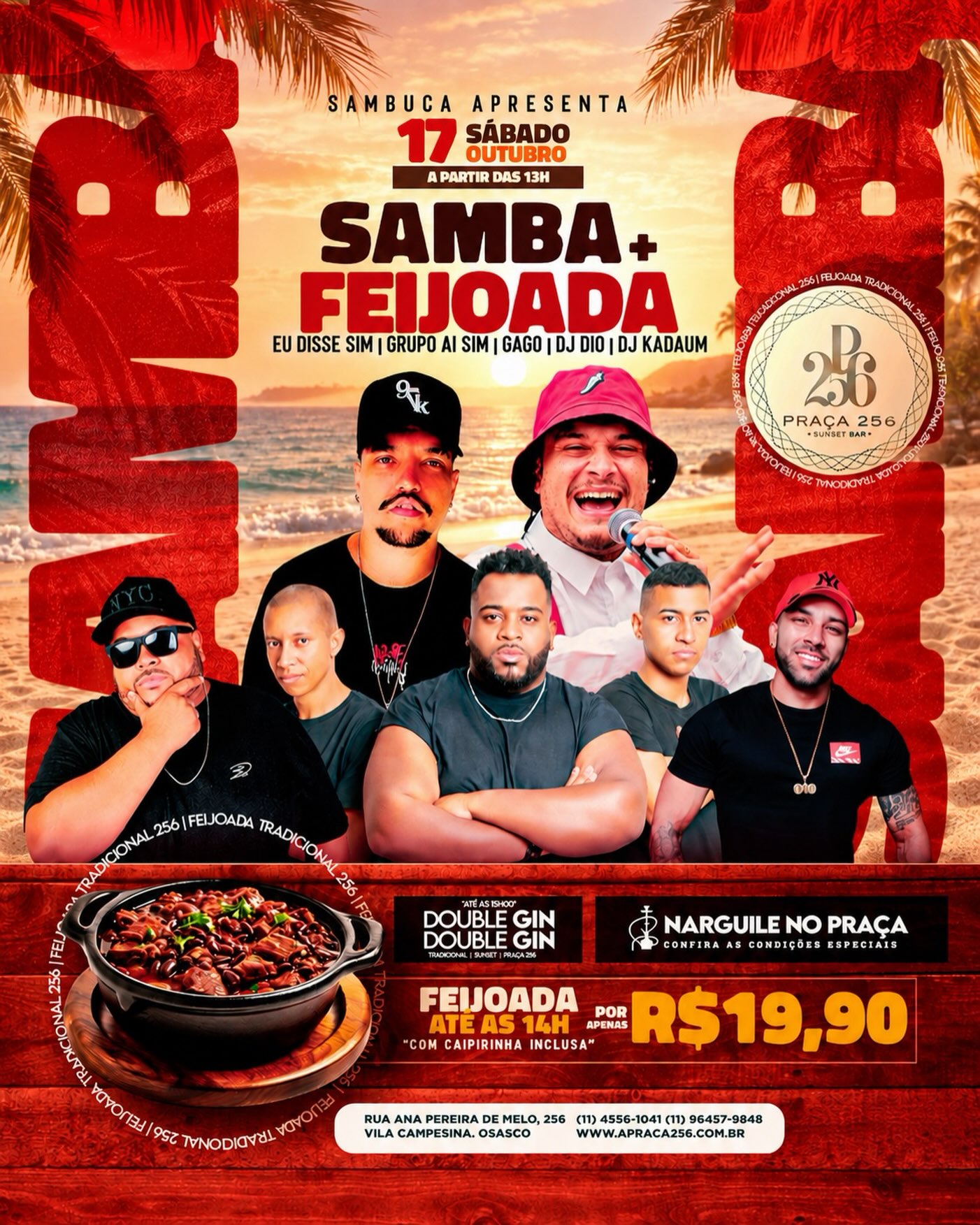Samba + Feijoada no Praça 256