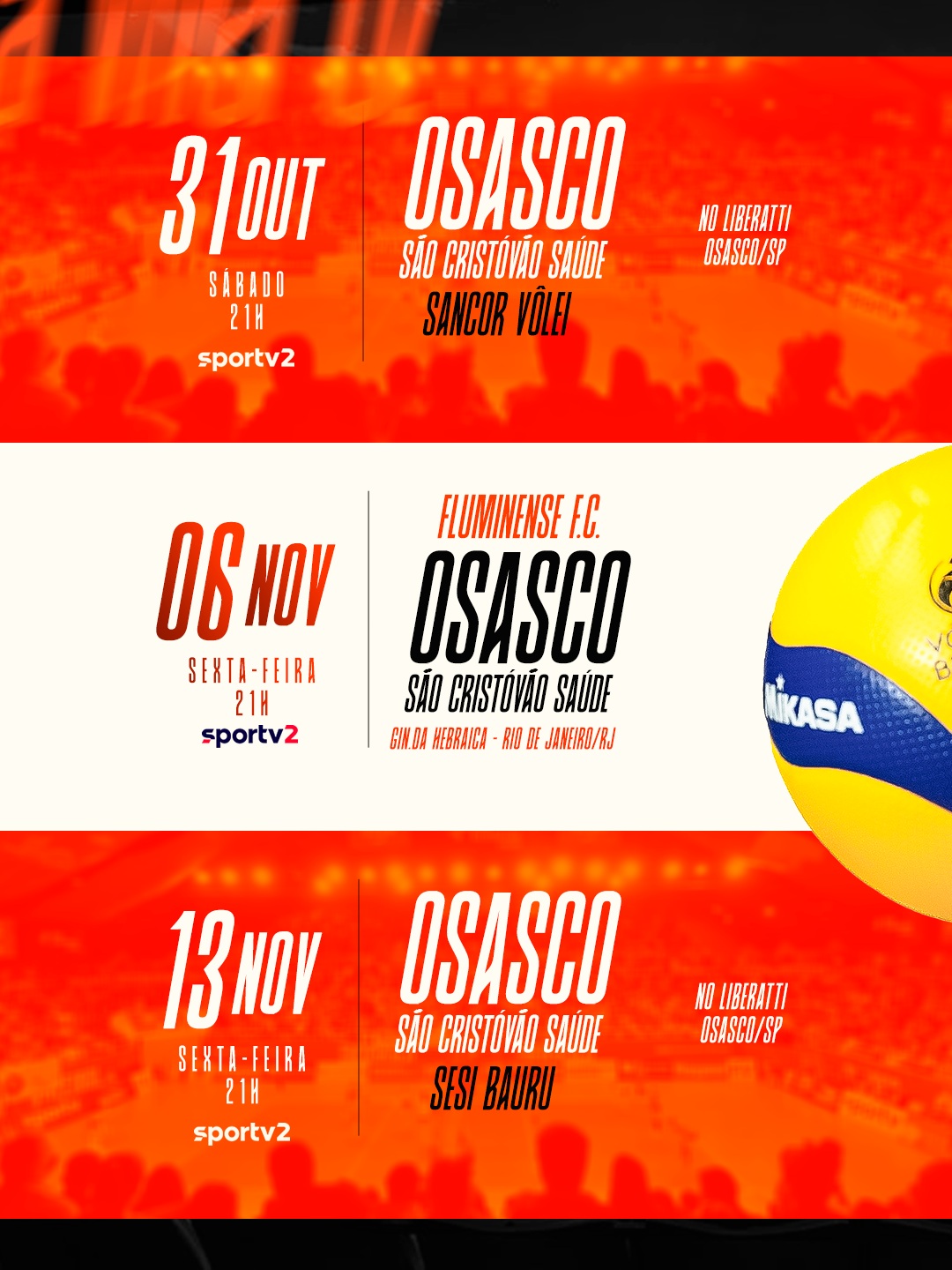Osasco São Cristóvão Saúde vs Sesi Bauru