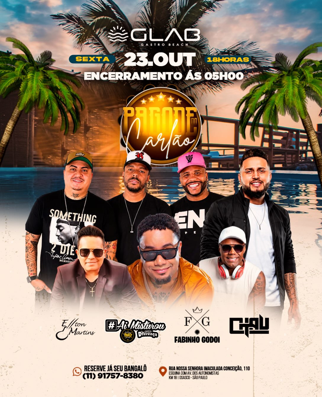 Pagode do Cartão no Glab Beach