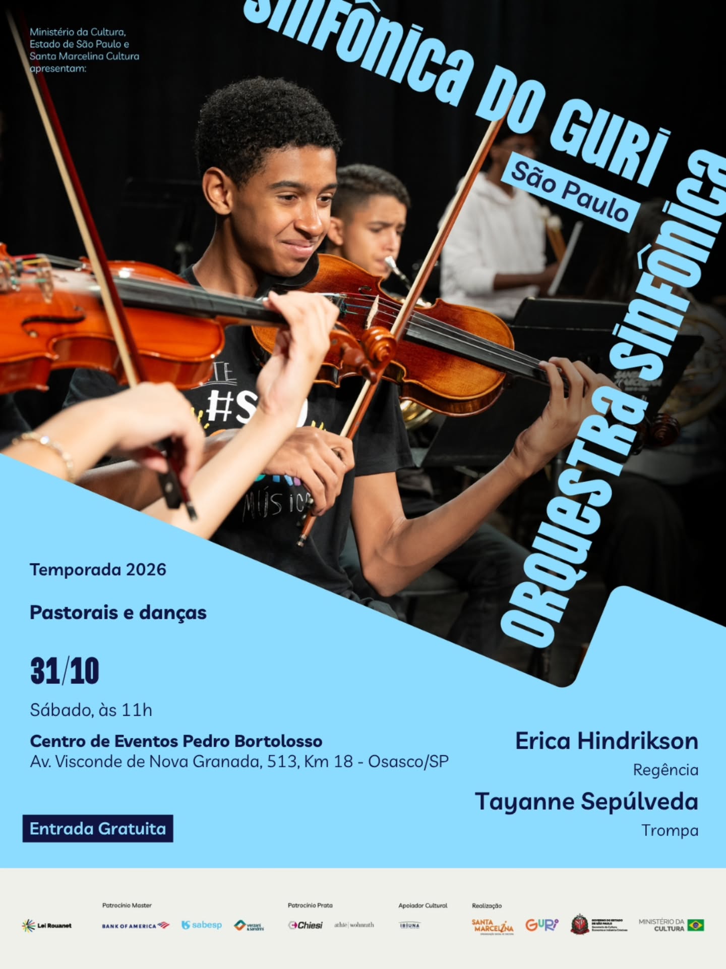 Orquestra Sinfônica do Guri de São Paulo - Temporada 2026
