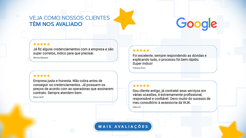 Avalia��es no Google