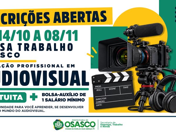 Osasco oferece a jovens formação em audiovisual