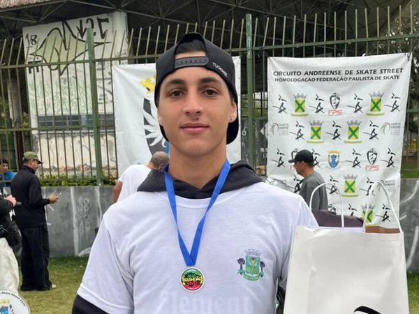 Atleta de Osasco conquista vice-campeonato na 1ª Etapa do Circuito Andreense de Skate 2026